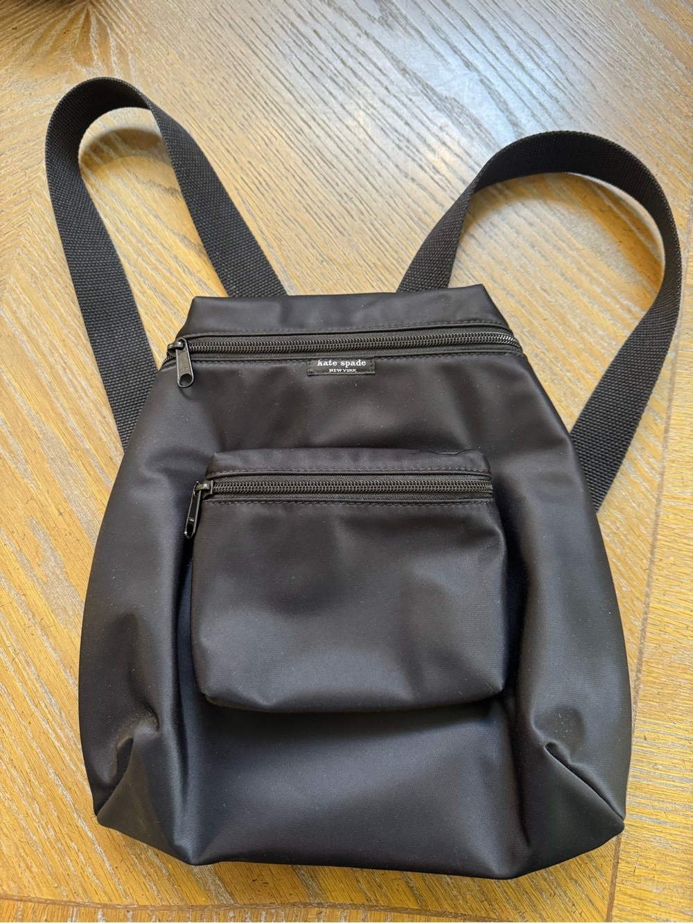 90’s Kate Spade Black Nylon Mini Backpack